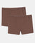 Super Combed Cotton Elastane Stretch Shorties with Ultrasoft Waistband - Deep Taupe (Pack of 2)