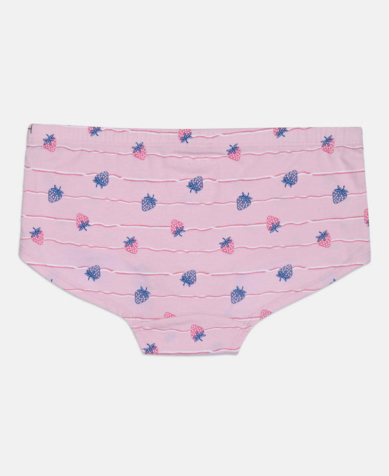 Super Combed Cotton Printed Panty with Ultrasoft Waistband - Assorted (Pack of 3)