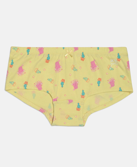 Super Combed Cotton Printed Panty with Ultrasoft Waistband - Assorted (Pack of 3)