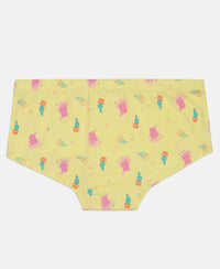 Super Combed Cotton Printed Panty with Ultrasoft Waistband - Assorted (Pack of 3)