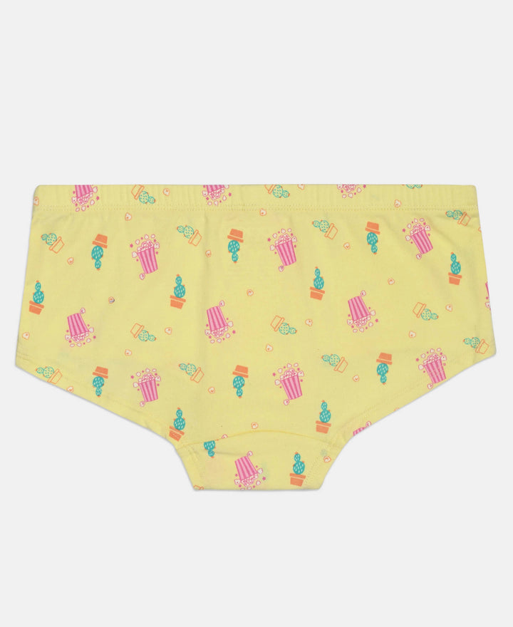 Super Combed Cotton Printed Panty with Ultrasoft Waistband - Assorted (Pack of 3)