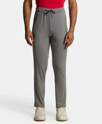 Soft Touch Microfiber Elastane Stretch Trackpant with Side Pockets and StayFresh Treatment - Performance Grey