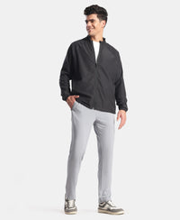Soft Touch Microfiber Elastane Stretch Trackpant with Side Pockets and StayFresh Treatment - Weathervane
