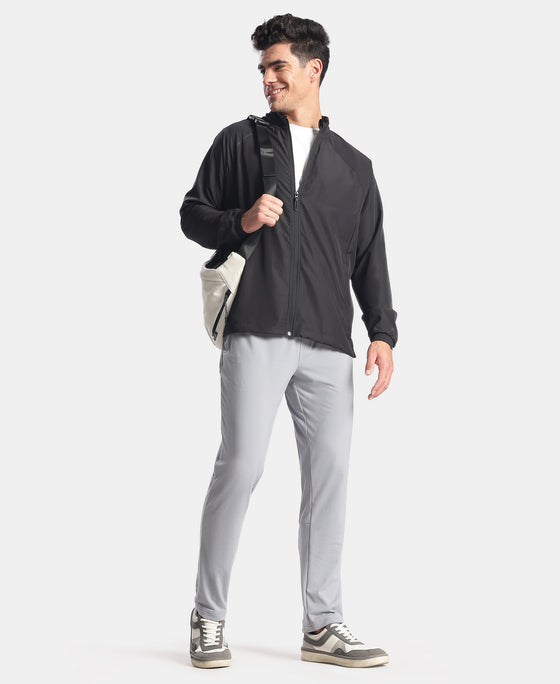 Soft Touch Microfiber Elastane Stretch Trackpant with Side Pockets and StayFresh Treatment - Weathervane