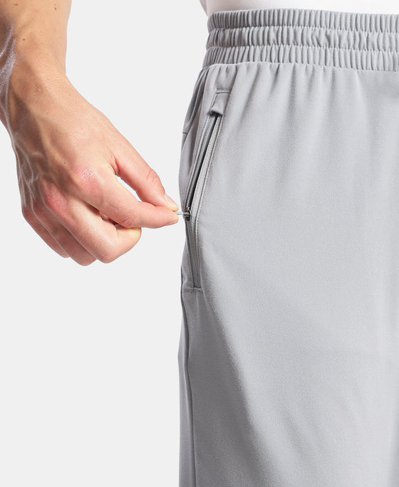 Soft Touch Microfiber Elastane Stretch Trackpant with Side Pockets and StayFresh Treatment - Weathervane