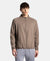 Soft Touch Microfiber Elastane Stretch Jacket with Thumbhole Styling - Dark Khaki