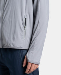 Soft Touch Microfiber Elastane Stretch Jacket with Thumbhole Styling - Weathervane