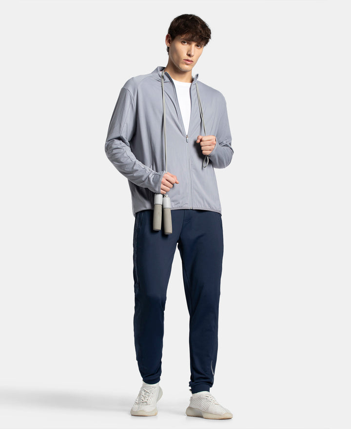 Soft Touch Microfiber Elastane Stretch Jacket with Thumbhole Styling - Weathervane