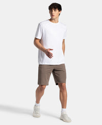 Super Combed Cotton Rich Shorts with StayFresh Treatment - Dark Khaki