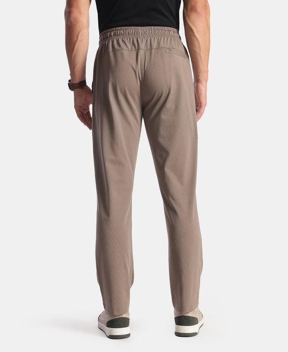 Super Combed Cotton Rich Trackpant with Pockets and StayFresh Treatment - Dark Khaki