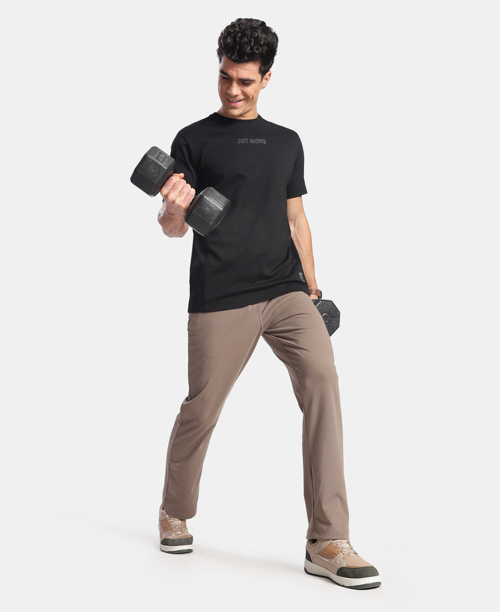 Super Combed Cotton Rich Trackpant with Pockets and StayFresh Treatment - Dark Khaki