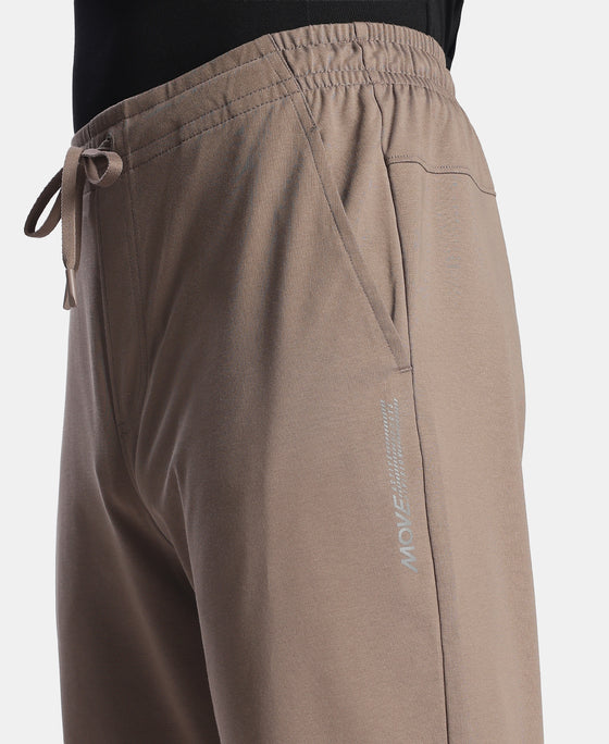 Super Combed Cotton Rich Trackpant with Pockets and StayFresh Treatment - Dark Khaki