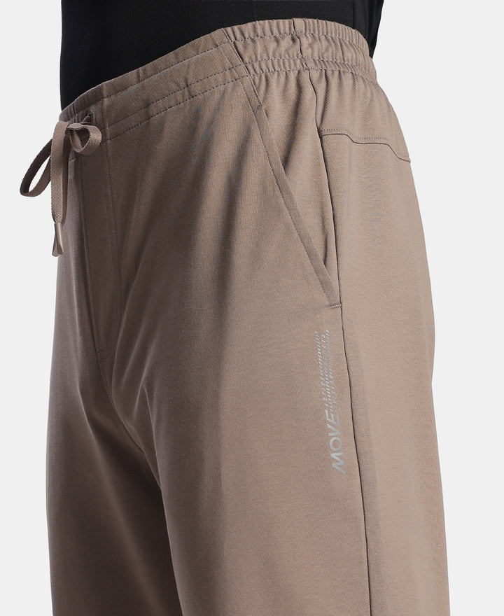 Super Combed Cotton Rich Trackpant with Pockets and StayFresh Treatment - Dark Khaki