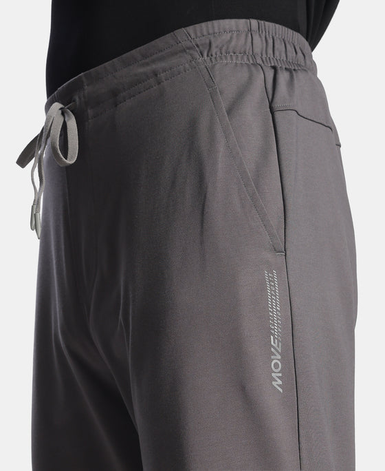 Super Combed Cotton Rich Trackpant with Pockets and StayFresh Treatment - Magnet