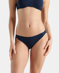 Super Combed Cotton Elastane Stretch Low Waist Bikini With Concealed Waistband and StayFresh Treatment - Pageant Blue