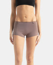 High Coverage Super Combed Cotton Elastane Stretch Boy Leg With Concealed Waistband and StayFresh Treatment - Deep Taupe