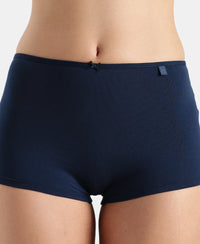 High Coverage Super Combed Cotton Elastane Stretch Boy Leg With Concealed Waistband and StayFresh Treatment - Pageant Blue