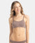 Wirefree Non Padded Super Combed Cotton Elastane Stretch Full Coverage Beginners Bra with Adjustable Straps - Deep Taupe
