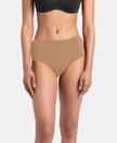 Super Combed Cotton Elastane Stretch Period Panty with Leak Proof Inner Absorbent Layer and StayFresh Treatment - Desert Taupe