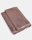 Cotton Terry Ultrasoft and Durable Patterned Bath Towel - Deep Taupe