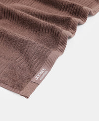 Cotton Terry Ultrasoft and Durable Patterned Bath Towel - Deep Taupe