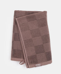 Cotton Terry Ultrasoft and Durable Patterned Bath Towel - Deep Taupe