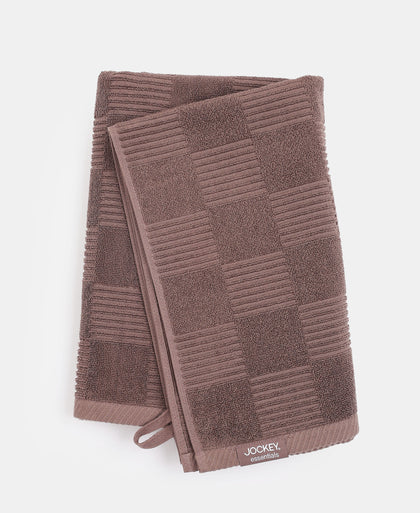 Cotton Terry Ultrasoft and Durable Patterned Bath Towel - Deep Taupe