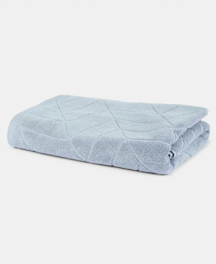 Cotton Terry Ultrasoft and Durable Patterned Bath Towel - Dusty Blue