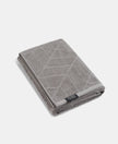 Cotton Terry Ultrasoft and Durable Patterned Bath Towel - Grey