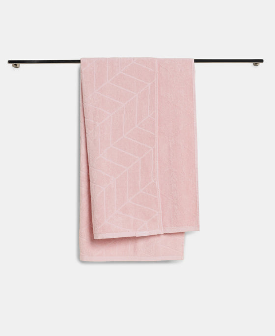 Cotton Terry Ultrasoft and Durable Patterned Bath Towel - Skin