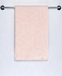 Cotton Terry Ultrasoft and Durable Patterned Bath Towel - Skin