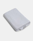 Cotton Terry Ultrasoft and Durable Patterned Bath Towel - White