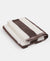 Cotton Terry Ultrasoft and Durable Striped Bath Towel with Hanger Loop - Deep Taupe