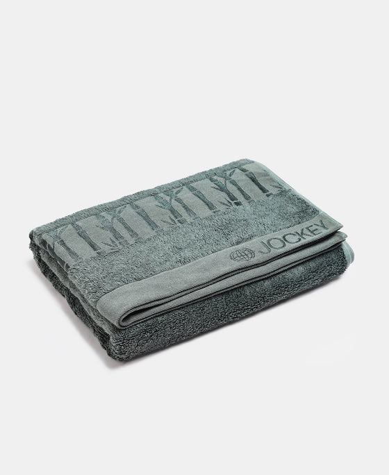 Bamboo Cotton Blend Terry Ultrasoft and Durable Bath Towel with Natural StayFresh Properties - Balsam Green