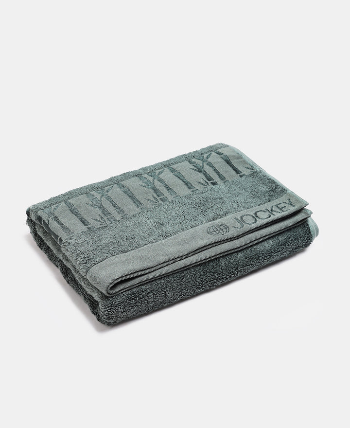 Bamboo Cotton Blend Terry Ultrasoft and Durable Bath Towel with Natural StayFresh Properties - Balsam Green