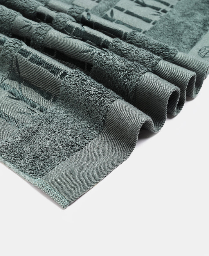 Bamboo Cotton Blend Terry Ultrasoft and Durable Bath Towel with Natural StayFresh Properties - Balsam Green