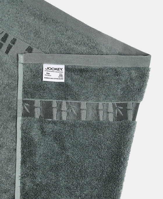 Bamboo Cotton Blend Terry Ultrasoft and Durable Bath Towel with Natural StayFresh Properties - Balsam Green