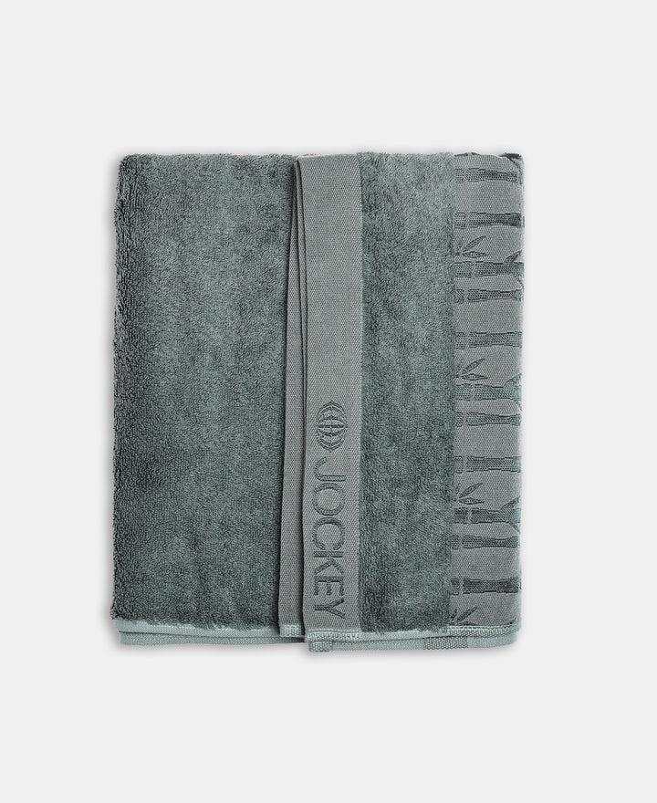 Bamboo Cotton Blend Terry Ultrasoft and Durable Bath Towel with Natural StayFresh Properties - Balsam Green