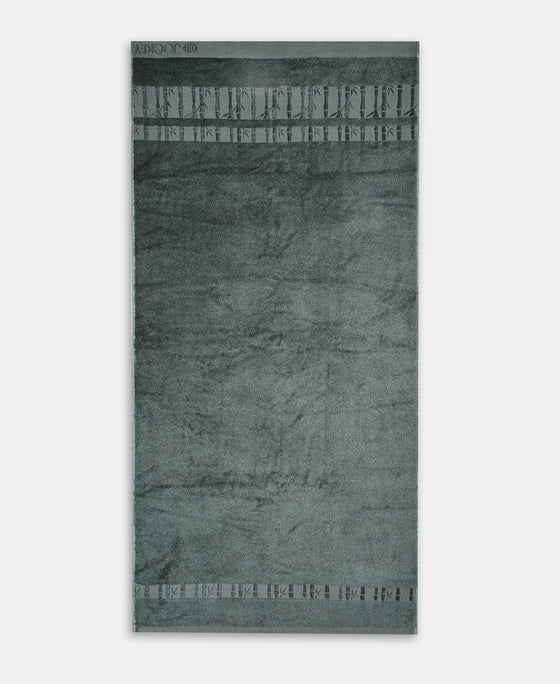 Bamboo Cotton Blend Terry Ultrasoft and Durable Bath Towel with Natural StayFresh Properties - Balsam Green