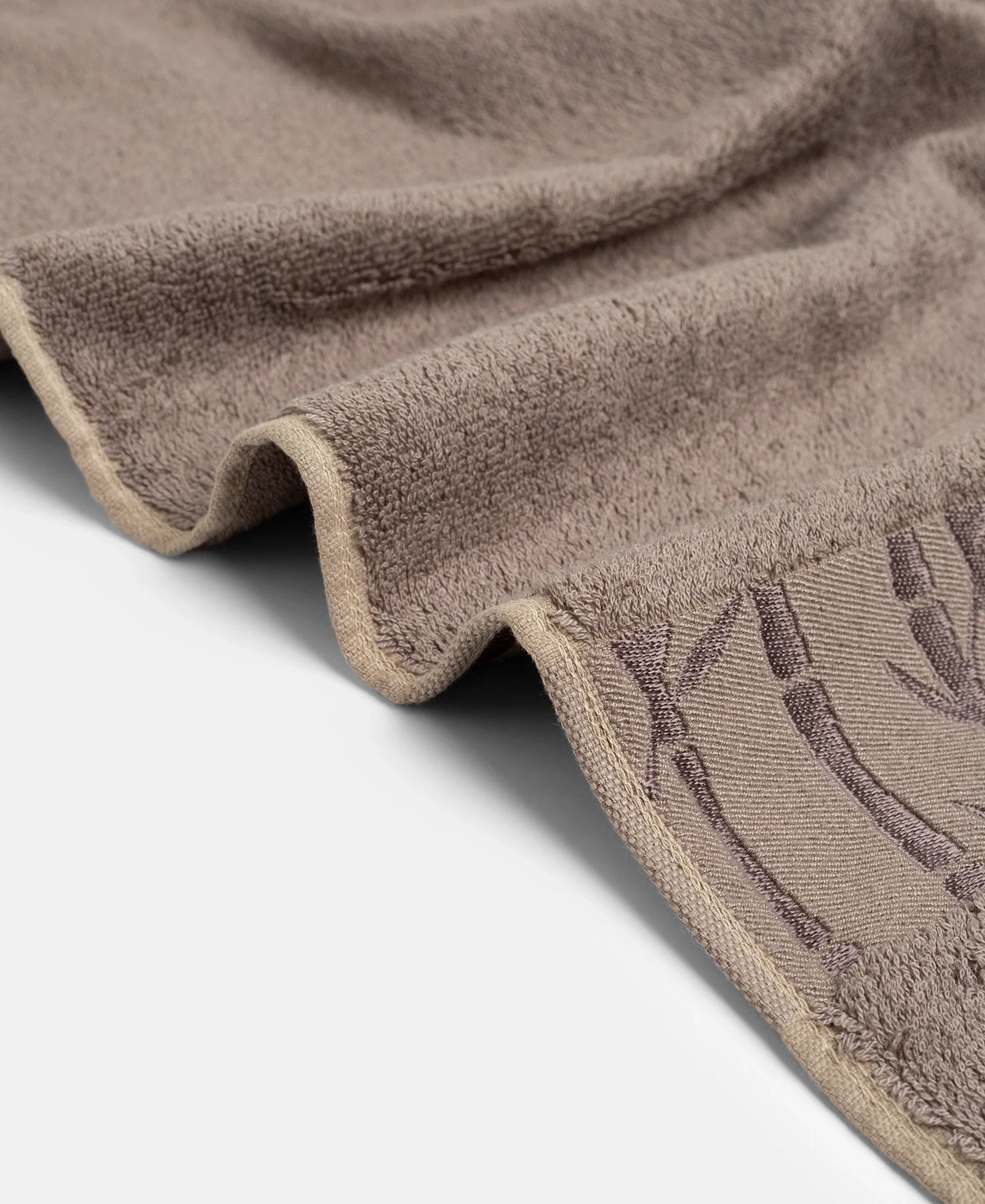 Bamboo Cotton Blend Terry Ultrasoft and Durable Bath Towel with Natural StayFresh Properties - Desert Taupe
