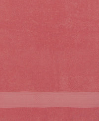 Cotton Terry Ultrasoft and Durable Solid Hand Towel - Garnet Rose (Pack of 2)