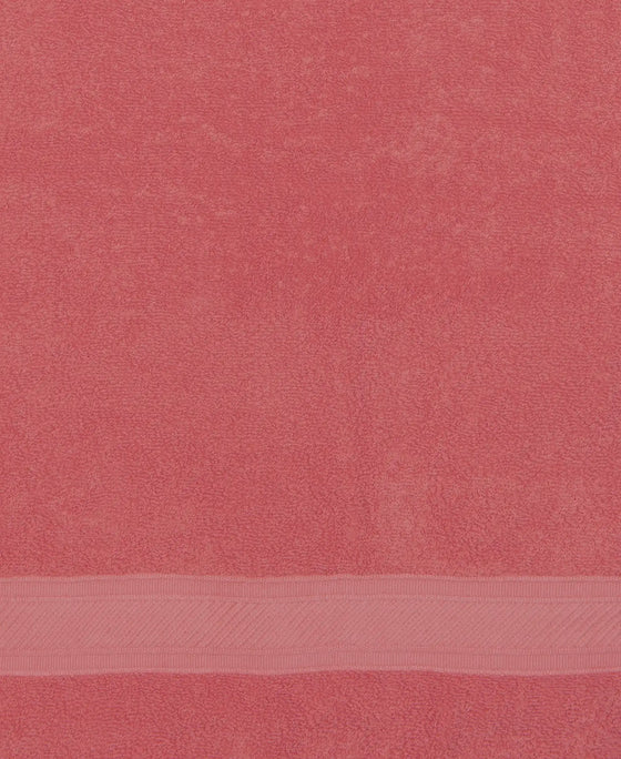 Cotton Terry Ultrasoft and Durable Solid Hand Towel - Garnet Rose (Pack of 2)