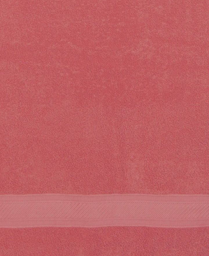 Cotton Terry Ultrasoft and Durable Solid Hand Towel - Garnet Rose (Pack of 2)