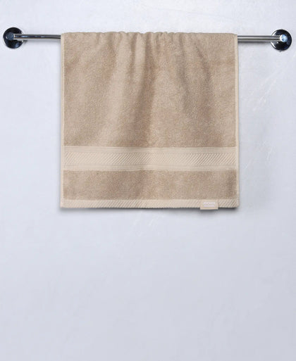 Cotton Terry Ultrasoft and Durable Solid Hand Towel - Nomad (Pack of 2)