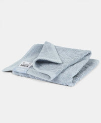 Cotton Terry Ultrasoft and Durable Patterned Hand Towel - Dusty Blue (Pack of 2)