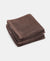 Cotton Terry Ultrasoft and Durable Patterned Hand Towel - Deep Taupe (Pack of 2)