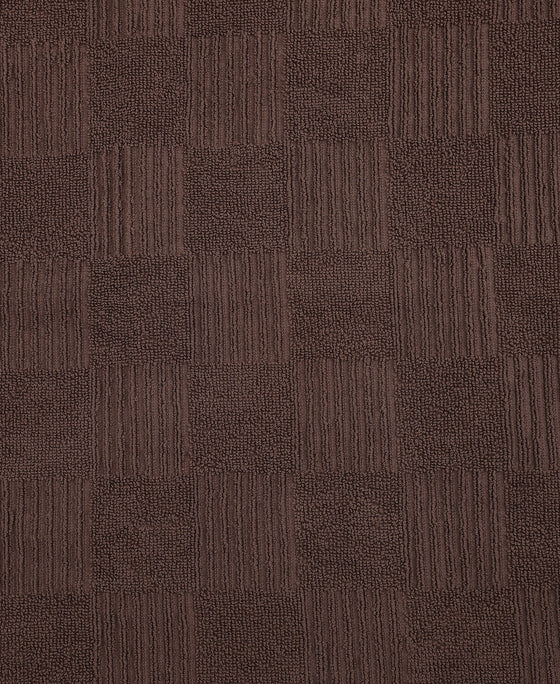 Cotton Terry Ultrasoft and Durable Patterned Hand Towel - Deep Taupe (Pack of 2)