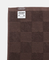 Cotton Terry Ultrasoft and Durable Patterned Hand Towel - Deep Taupe (Pack of 2)