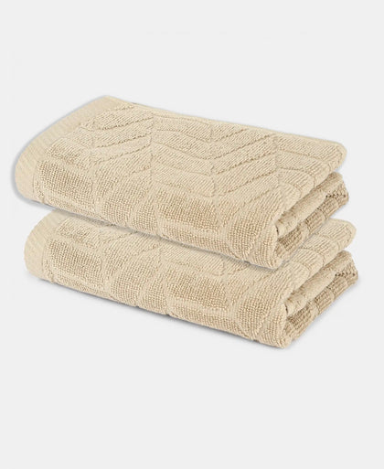 Cotton Terry Ultrasoft and Durable Patterned Hand Towel - Nomad (Pack of 2)