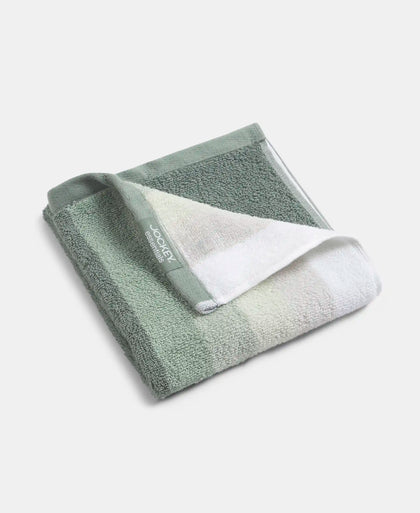 Cotton Terry Ultrasoft and Durable Striped Hand Towel - Sage (Pack of 2)
